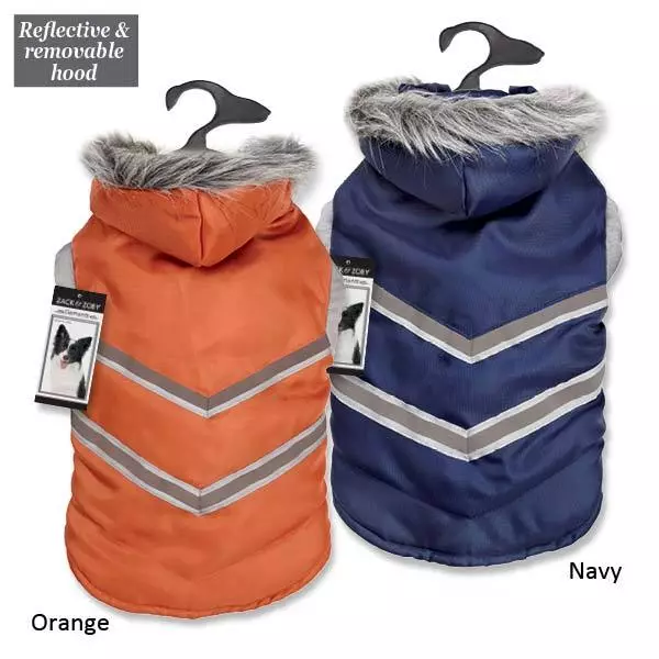 ZACK & ZOEY ELEMENTS Nor'easter Waterproof Warm Arctic Reflective  Dog Coats