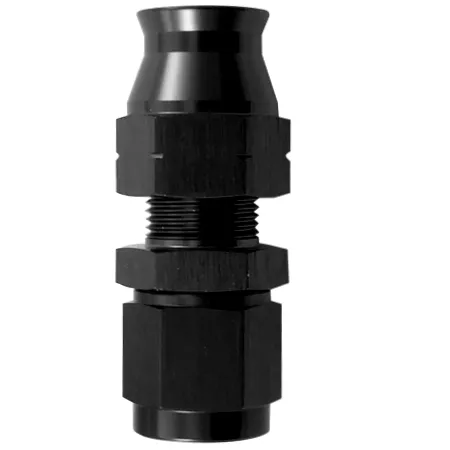 AN -6 (AN6) STRAIGHT Female To 5/16" (8mm) Tube / Pipe / Hardline Adapter BLACK