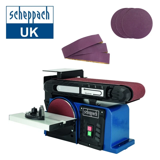 Scheppach 6" Brushless Belt and Disc Sander Bench Top 230V & 370W