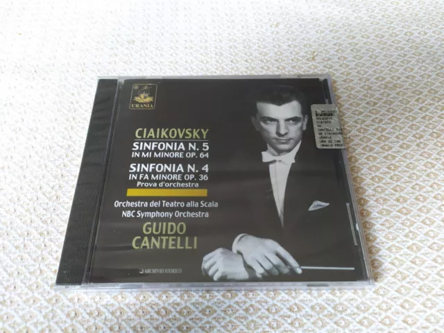 Tchaikovsky : Symphonies Nos. 4 & 5 - Cantelli - CD Urania NEW