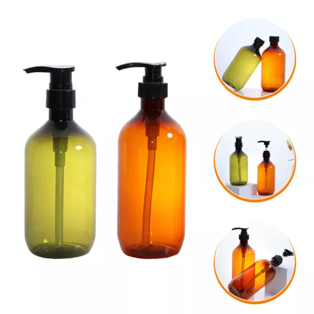 2 Pcs Shampoo-Flasche Shampoo-Lotion-Flasche Pumpflasche Leere Flaschen