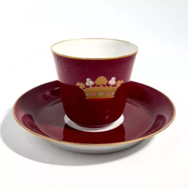 Tasse Porcelaine de Limoges JEAN POUYAT Couronne de MARQUIS Noblesse XIXe CUP