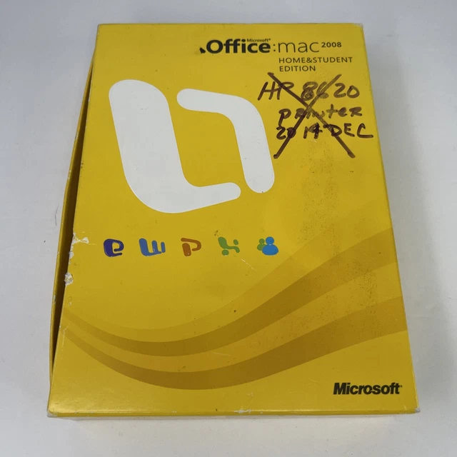 Microsoft Office 2008 Home & Student Edition for Mac w/ 3 Licenses