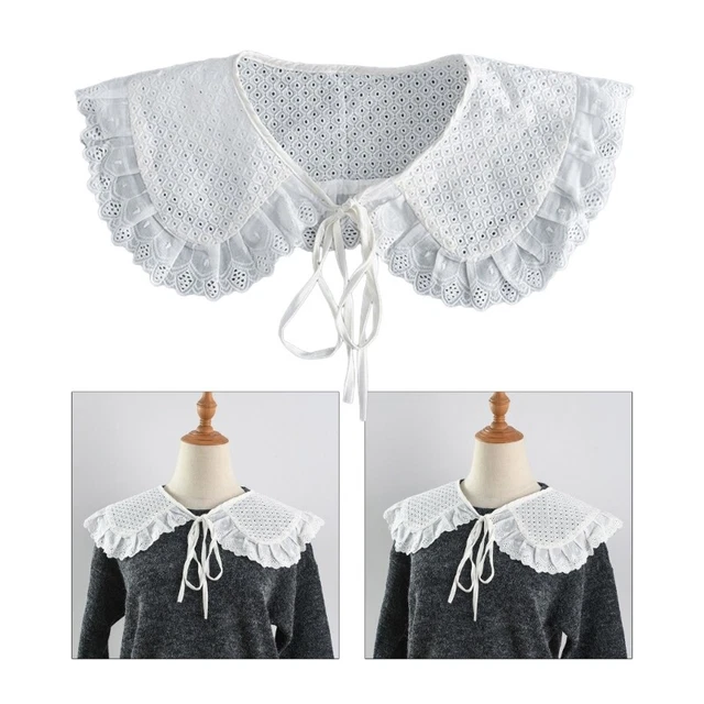 Aplique de costura de cuello plisado hágalo usted mismo escote boda fiesta suministros de vestidos
