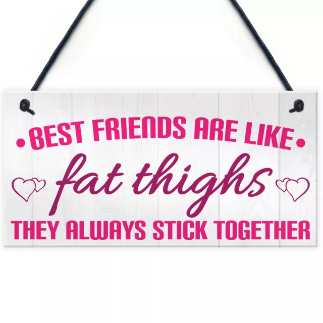 Funny Friends Are Like Boobs Novelty Best Friend Sign Birthday