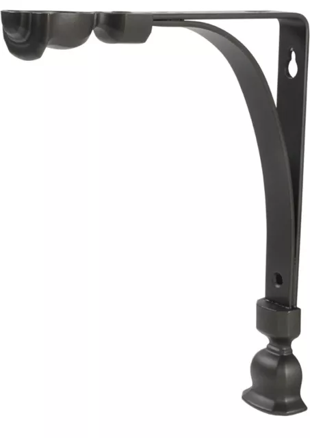 Rubbermaid 1877655 Decorative Shelf Bracket 6 by 8-Inch Tulip Bronze (2-Pack)