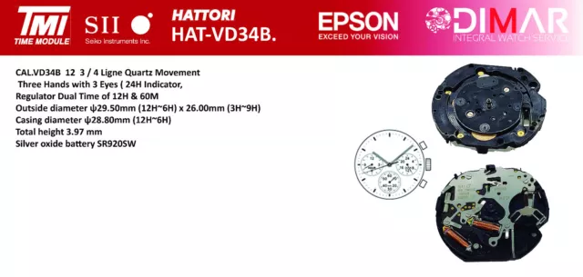 Hattori caliber online vd54