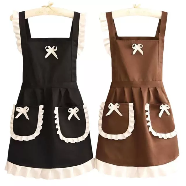 with Pockets Princess Skirt Apron Oil-proof Woman Apron  Kitchen