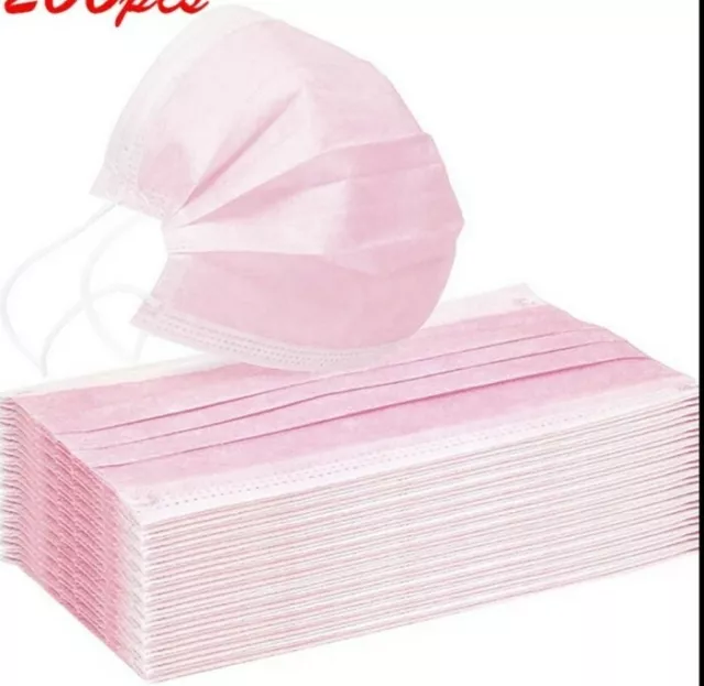 Pack 150 Mascarillas Higiénicas Higienicas 3 Filtros Infantiles Niña Rosa
