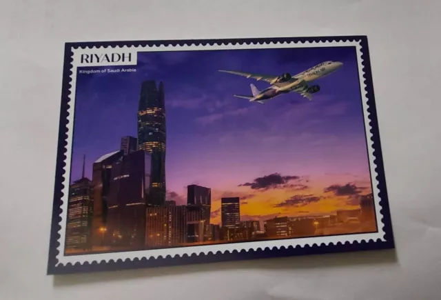 Riyadh Air B 787 Dreamliner Airline Issue Postcard