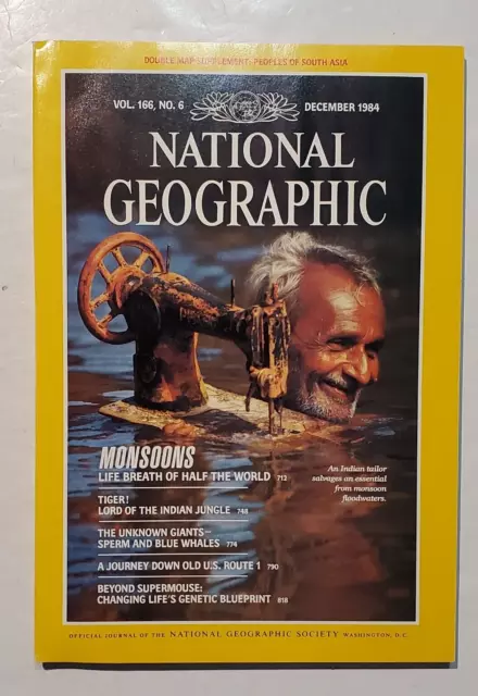 NATIONAL GEOGRAPHIC MAGAZINE December 1984 Issue (Peoples Of South Asia ...