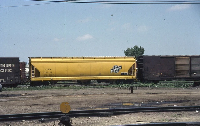 Railroad Slide - Chicago & North Western #180424 Hopper Berkeley Illinois 1979