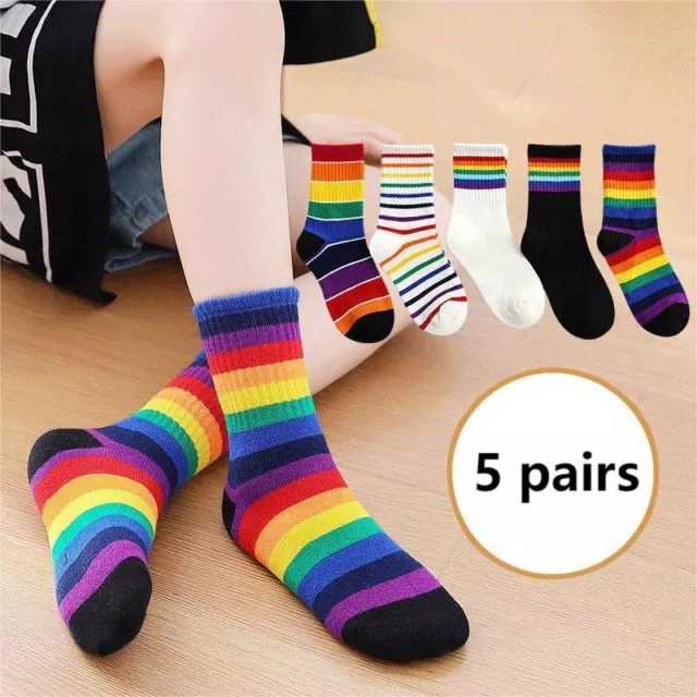 3X Boys Girls Kids Breathable Cotton Cartoon Fashion Cute Mid-calf Socks Novelty