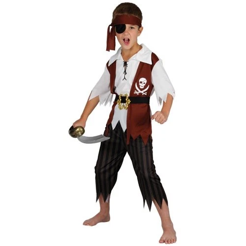 Costume Carnevale Bambino Da Pirata Vestito Travestimento Per Bimbo Di Corsaro