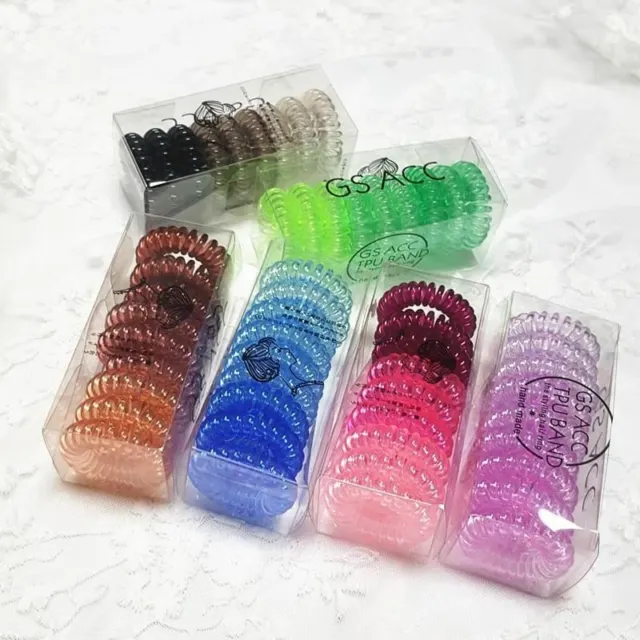 Women Elastic Hair Band Rope Transparent Rubber Bands Scrunchies Ponytail Holder