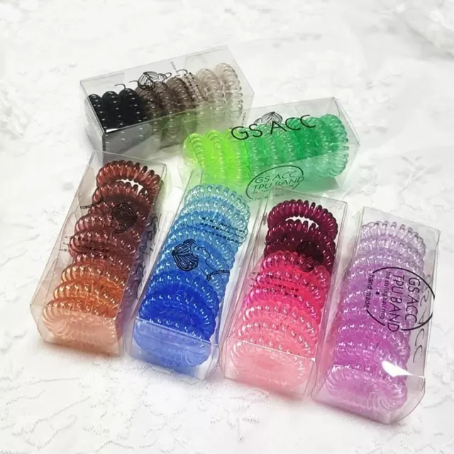 Women Elastic Hair Band Rope Transparent Rubber Bands Scrunchies Ponytail Holder