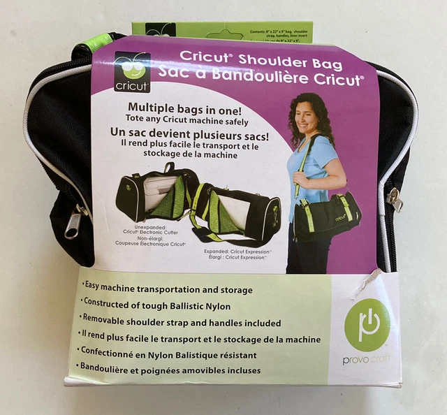 Bolso de hombro Cricut múltiples bolsas todo en 1 de Provo Craft 29-0692 NUEVO