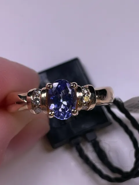 Le Vian 14K Yellow Gold Tanzanite Ring Size 7.25 New w/ Tags (R183)