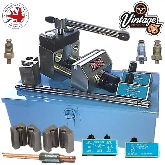 YIFOR Kit d'outils d'évasement CVC 6,35 mm à 1,9 cm, outil d'évasement  excentrique à 45° avec coupe-tuyau et outil d'ébavurage, outil d'ébavurage