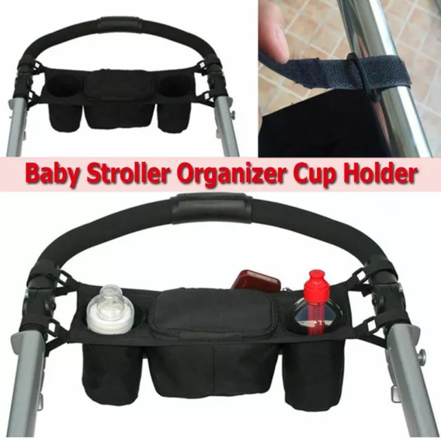 Baby Stroller Accessories Organizer Baby Pram Bottle Cup Holder Hanging Bag;