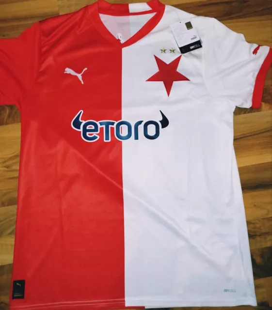 Slavia Prag (Tschechien) Original -Trikot Puma Gr.L neu 2022/2023