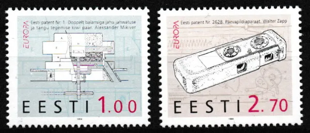 Estland - Entdeckungen und Erfindungen Satz postfrisch 1994 Mi. 233-234