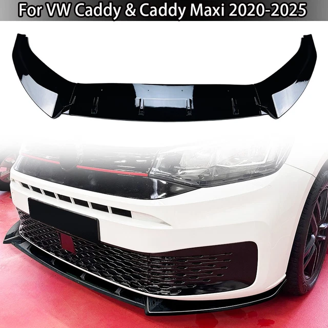 Fits Vw Caddy Mk5 Caddy Maxi Front Lip Splitter Lip Spoiler Gloss Black 2020+