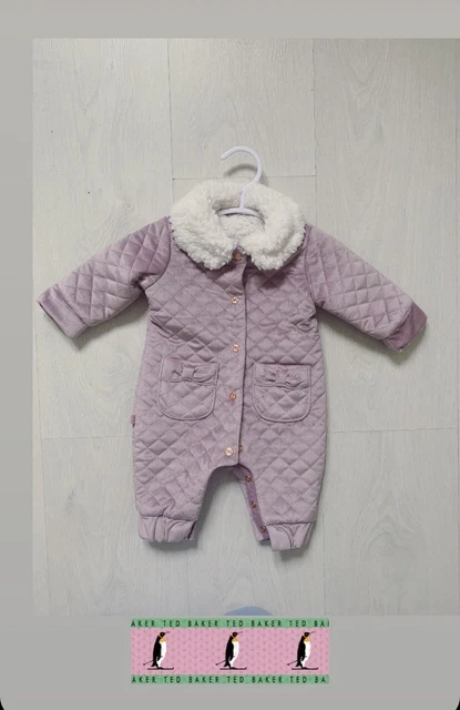 New Ted Baker Baby Girl Quilted Jumpsuit/play suit Newborn