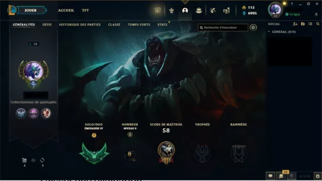 LoL Account ✅ EUW ✅ EMERALD 4 ✅ SMURF League Of Legends Account