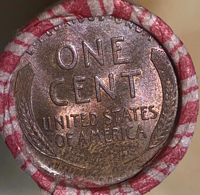 1 US Lincoln Wheat Cent 1C Penny Roll 1931-S/1909 VDB (50 Coins) 40%+ Pre-1940 2