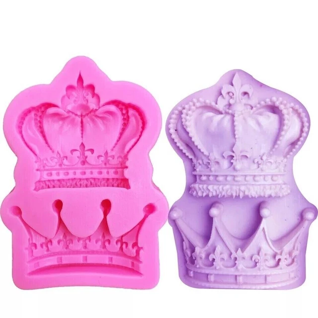 Stampo Silicone Cake Design Corona Re Regina Pasta Zucchero Fondente alimentare