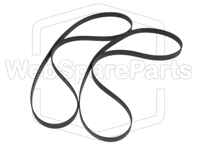 Kit Courroies Pour Lecteur Cassette Sony TC-WE 635 - 2 Courroies Plates + 2 Courroies Carrées - Pièce De Rechange