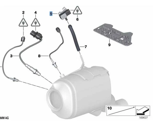 GENUINE BMW EXHAUST DPF Back Pressure Sensor Diesel Various Models 13627789219 £75.00 PicClick UK