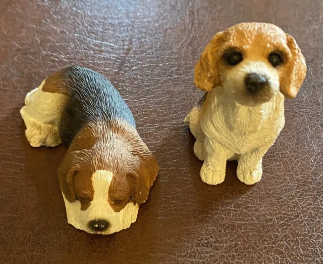 sandicast beagle dog figurines set of 2 Dolly and baby pizzaz