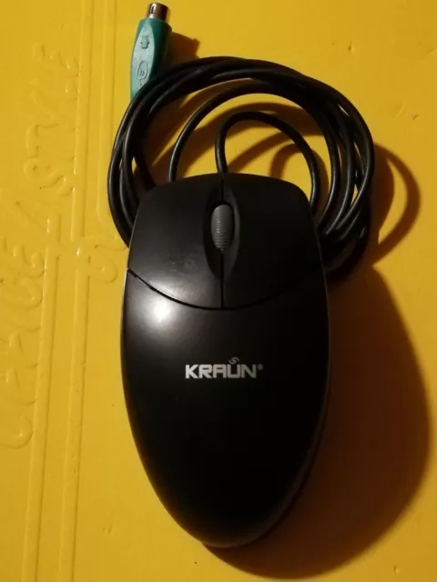 KRAUN KR.ET - Mouse Optical Vintage con cavo PS/2 - Per ricambi Non perfetto