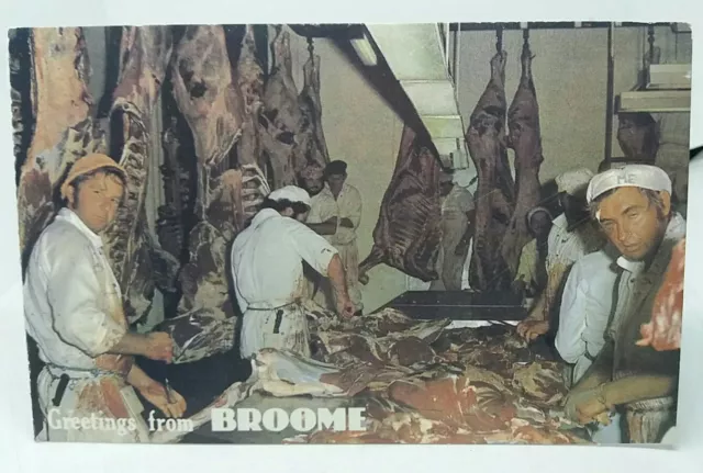 Broome Meat Works New South Wales NSW Australia  Vintage Postcard 1970s