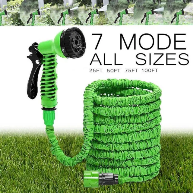 Expandable Hoses 125Ft/37.5M Magic Pocket Flexible Water Hose Spray Nozzle Gun