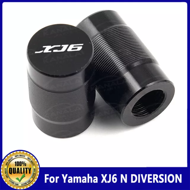 CNC Motorcycle Black Tire Parts Valve Stem Seal Cover For Yamaha XJ6 N DIVERSION