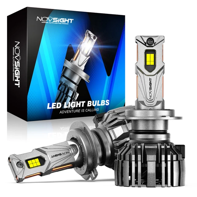Lampadine fari Novsight 2x H7 LED 140W 30000LM con lampade Canbus 6500K nuove