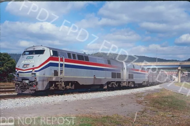 ORIGINALFOLIE Amtrak Dash8-40BP 835 Szene Tr.30 Szene; Cumberland, MD; September 1997