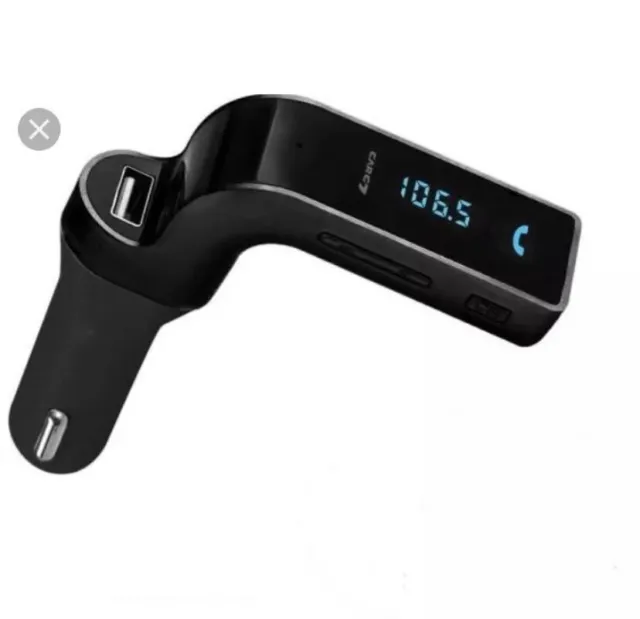 FM Transmitter Bluetooth Car Mp3 Player Wireless Radio USB Charger  Color Black
