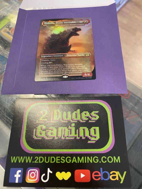 M611 Godzilla, Doom Inevitable Borderless FOIL LP/NM Magic the Gathering MTG
