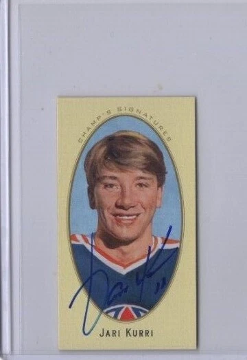 2011 Parkhurst Champions Champ's Signatures Auto Mini Jari Kurri #17