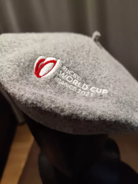 RUGBY WORLD CUP FRANCE 2023 OFFICIAL BERET WOOL Embroidered