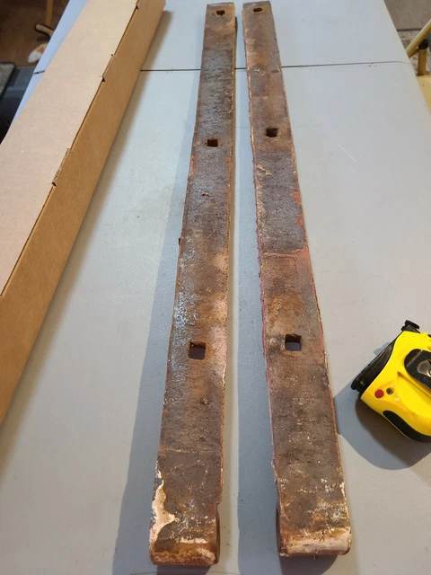 Antique Vintage Metal Barn Farm Strap Hinges 35 1/2 In. Long 2 in.wide 7