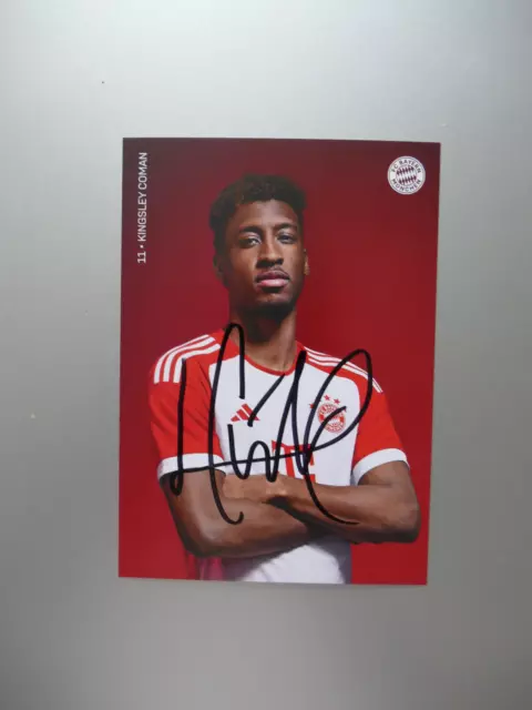 Kingsley Coman FC Bayern München / Frankreich Autogramm 2023/2024 FCB RAR