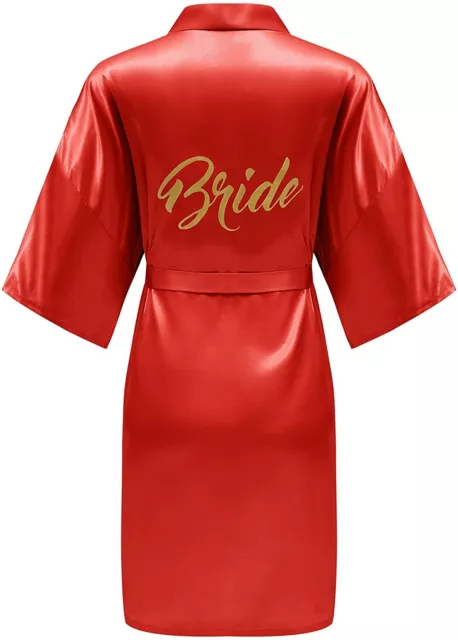 ALHAVONE Bride Bridesmaid Robes with Glittering for Wedding Bridal Party Womens