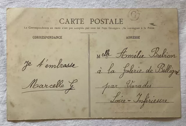 Ancienne CARTE POSTALE ANIMÉE Début 1900 Maine & Loire LA CORNOUAILLE 2