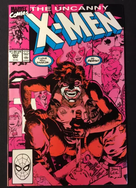 UNCANNY X MEN 260 KEY 1st app CYLA JIM LEE COVER DAZZLER STRONG GUY VOL 1 MARVEL