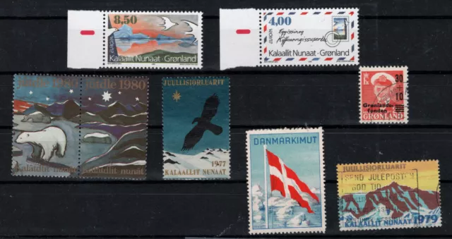 Briefmarken Grönland Vignetten Julmarken